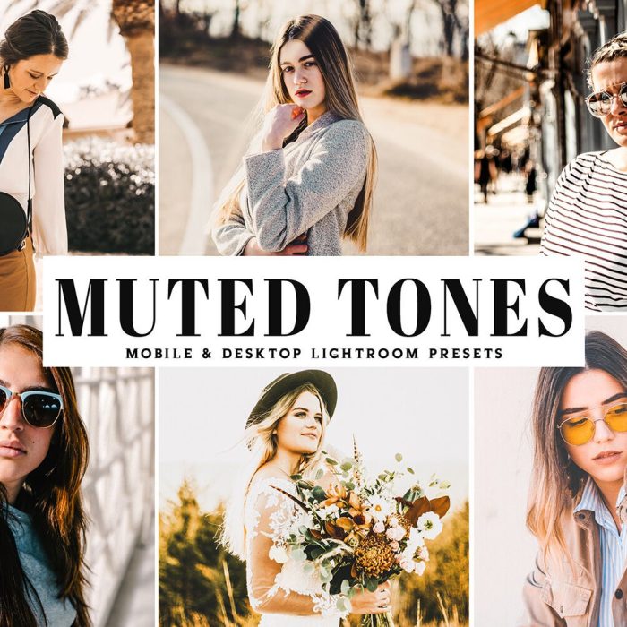 [胶片LR预设]时尚人像温暖胶片LR预设+手机版lr预设 Muted Tones Lightroom Presets