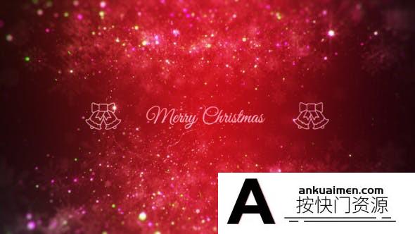 [开场片头]圣诞节粒子文字片头AE模板- Christmas Message