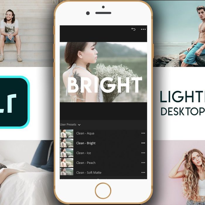 [手机版lr预设]专业人像修饰电脑版lr预设+手机版lr预设 Clean & Bright lr+Mobile