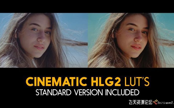 LUT预设-索尼电影 HLG 2 LUT预设和标准格式LUT预设 支持AE/PR/PS/达芬奇/SG..
