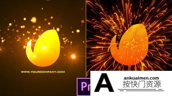 [Premiere模板]PR模板-爆炸粒子粒子标志LOGO片头模板 Red Electric Cinematic Logo Revealer