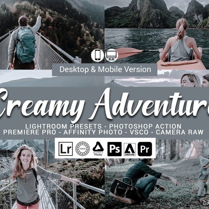 [旅拍LR预设]奶油色调旅拍冒险Lightroom预设/手机APP滤镜 Creamy Adventure Presets