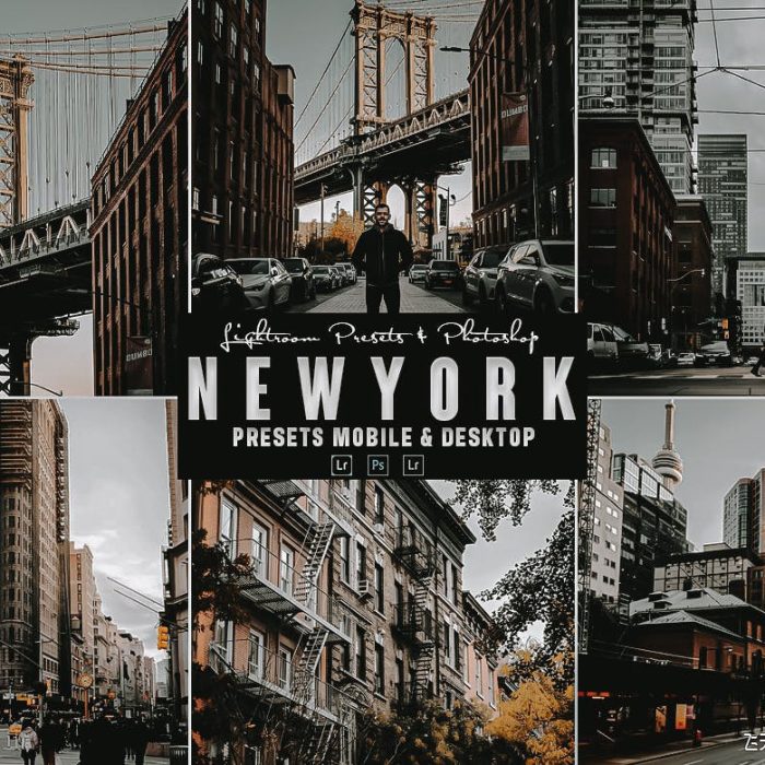 [风光LR预设]纽约城市街拍电影风光后期调色Lightroom预设 Newyork Lightrom Presets