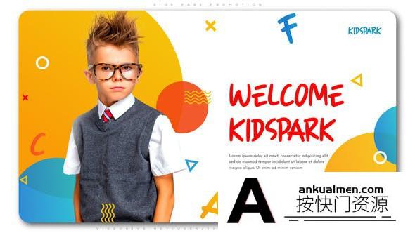 [开场片头]小孩儿童图片视频宣传片头AE模板- Kids Park Promotion