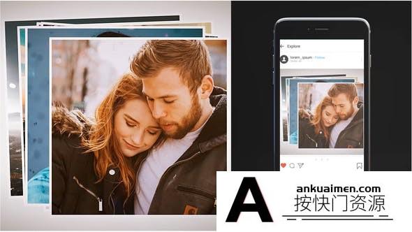 [相册AE模板]快速切换照片相册展示片头AE模板- Quick Switch Slideshow