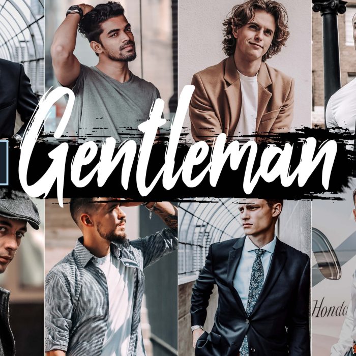 [人像LR预设]阳刚帅气男性人像LR预设/移动APP预设 Gentleman Lightroom Presets