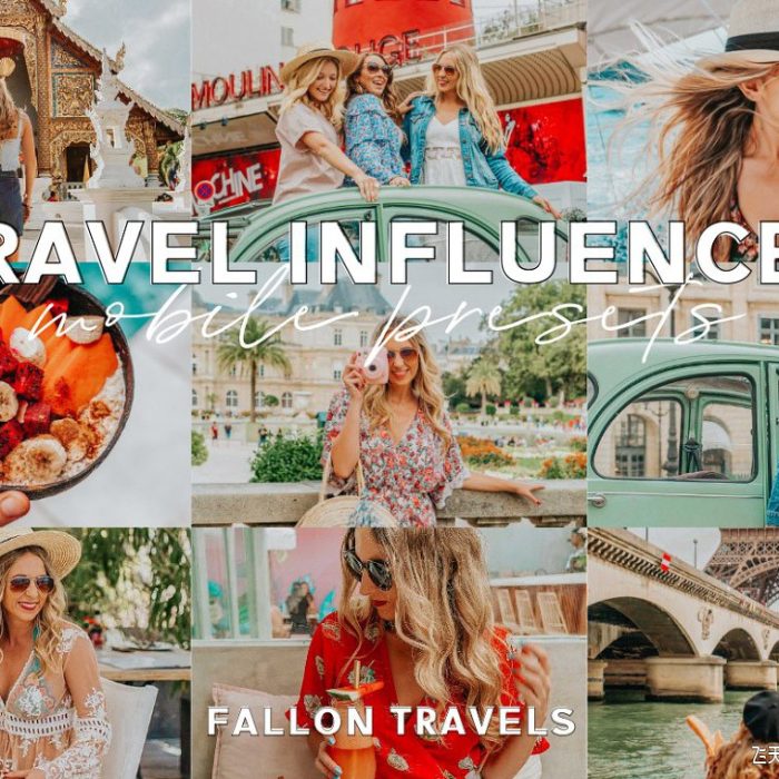 [手机版lr预设]INS旅拍人像后期手机版Lightroom预设 Travel Influencer Mobile Presets