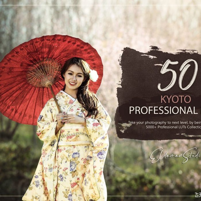 50个日本京都旅拍LUT包电影视频Vlog调色颜色分级LUT预设支持AE/PR/PS/达芬奇/SG
