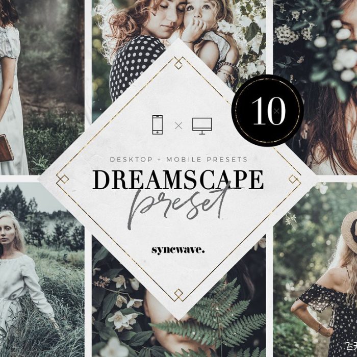 [胶片LR预设]田园森系人像复古胶片风LR预设/APP预设Dreamscape Lightroom Presets