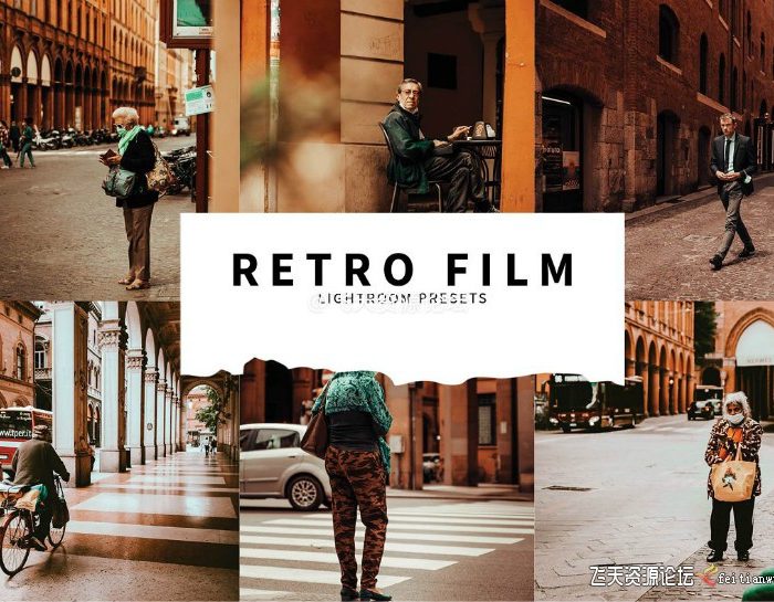 [人像LR预设]复古电影胶片人像街拍调色Lightroom预设Retro Film Lightroom Presets