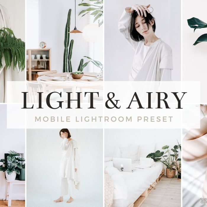 [人像LR预设]明亮通透清新胶片人像Lightroom预设 Light & Airy Mobile Lightroom Preset