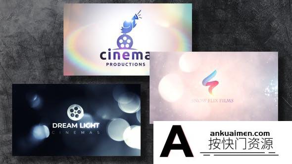 [logo模板]梦幻虚焦粒子背景Logo动画AE模板- Bokeh Logo Revealers V1