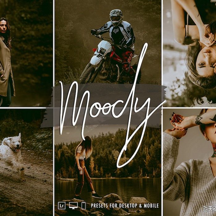 [胶片LR预设]黑暗情绪旅拍电影胶片Lightroom预设/手机APP预设 The Moody Vibe Lightroom Preset