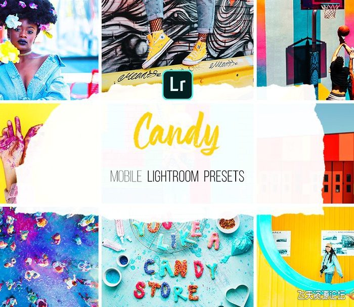 [手机版lr预设]清新糖果色调移动手机版Lightroom预设 Candy Mobile Lightroom Presets