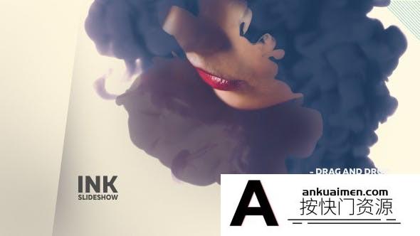 [图片展示]水墨遮罩图片介绍片头AE模板- Scenic Ink