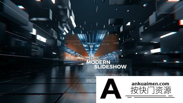 [图片展示]图片展示介绍片头AE模板- Sci-Fi Technology Slideshow