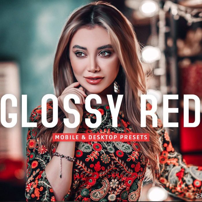 [人像LR预设]通透暖红色调人像Lightroom预设 Glossy Red Pro Lightroom Presets