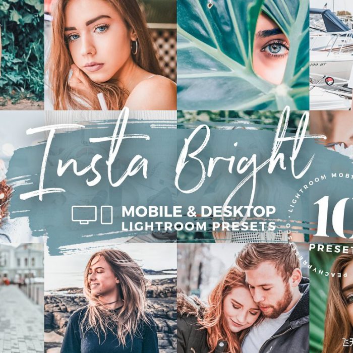 [人像LR预设]INS风复古通透胶片感lr预设/手机APP滤镜 Insta Bright Mobile Presets