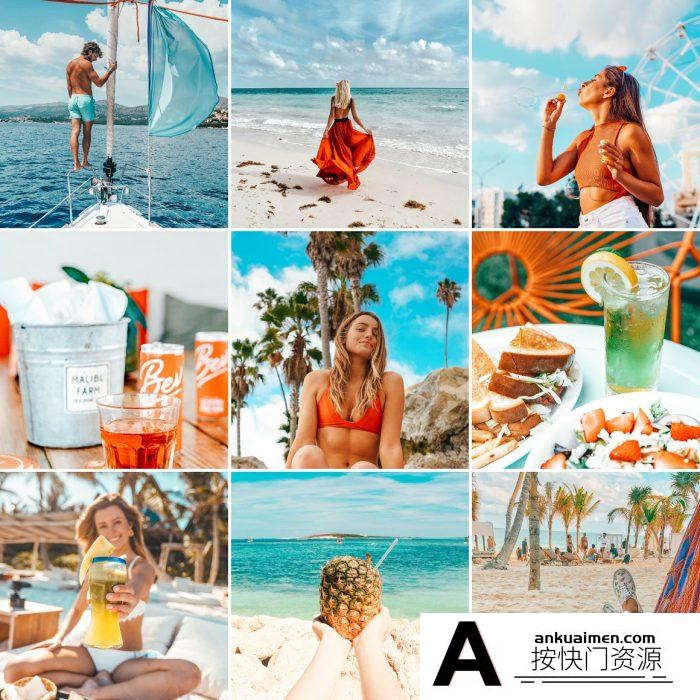 [旅拍LR预设]INS旅拍通透暖色调Lightroom预设/APP调色滤镜 Lightroom Presets TEQUILA