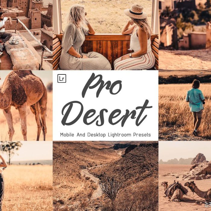 [旅拍LR预设]中午阳光沙漠沙丘旅拍后期Lightroom预设10 Pro Desert Lightroom Presets