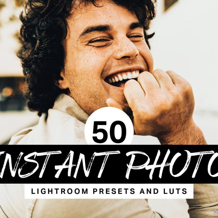 [胶片LR预设]印刷色彩复古胶片LR预设+LUT预设 50 Instant Photo Lightroom Presets