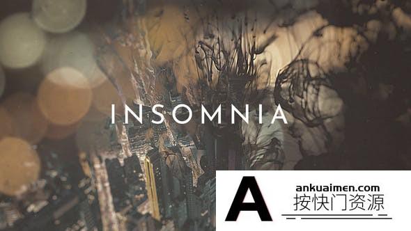 [开场片头]水墨散开文字图片宣传片头AE模板- Insomnia Ink Titles