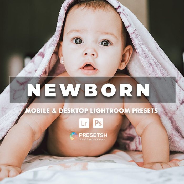 [新生儿童预设]新生婴儿后期修图调色Lightroom预设  Baby Lightroom presets