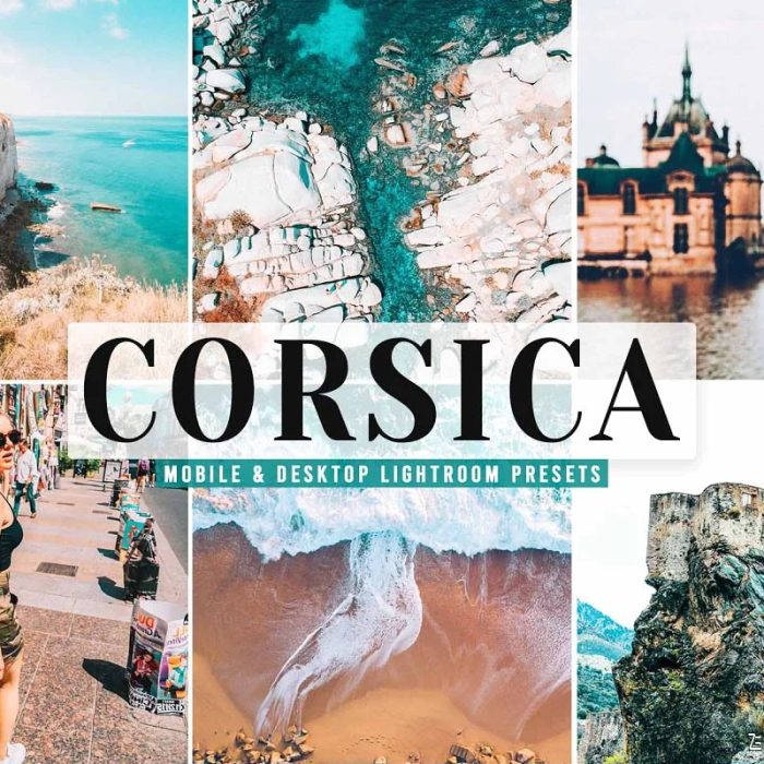 [旅拍LR预设]科西嘉岛旅拍人文风光电影色调LR预设/APP预设 Corsica Pro Lightroom Presets