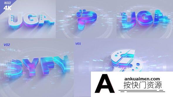 [logo模板]优雅三维Logo动画AE模板- Logo Intro Elegance Flare Reveal