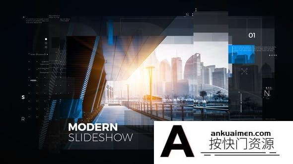 [开场片头]现代科技感幻灯片开场 Modern Slideshow 22814713