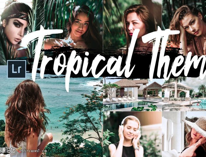 [手机版lr预设]热带主题旅拍人像风景手机版Mobile Lightroom预设 Tropical Theme LR