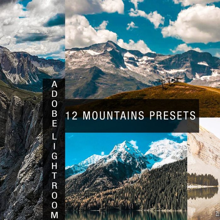 [风光LR预设]旅拍风光摄影后期LR预设/手机LR预设 12 mountains lightroom presets
