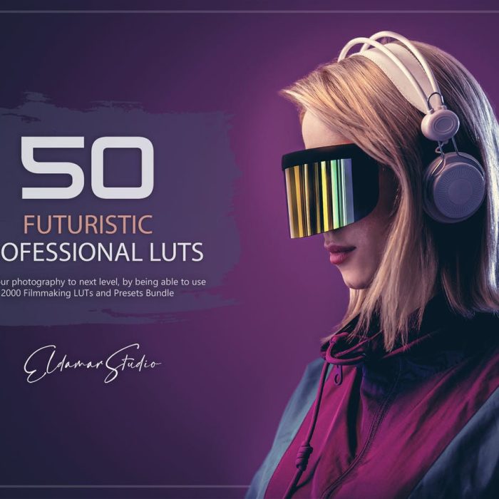 50个未来派电影Vlog视频调色LUT预设包 50 Futuristic LUTs and Presets