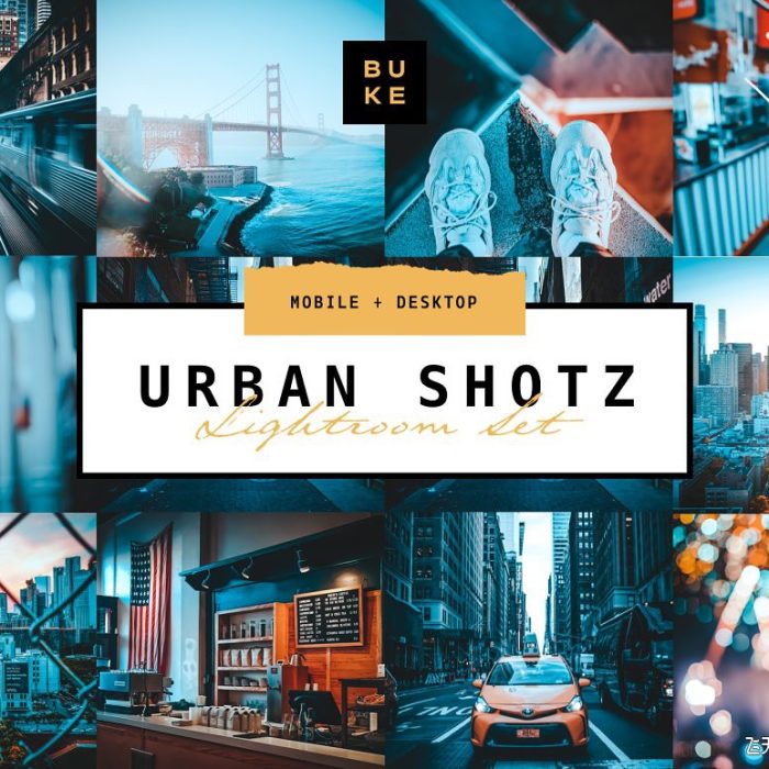 [风光LR预设]大气城市旅拍建筑夜景蓝绿调Lightroom预设 Urban Shotz – Pro Lightroom Preset