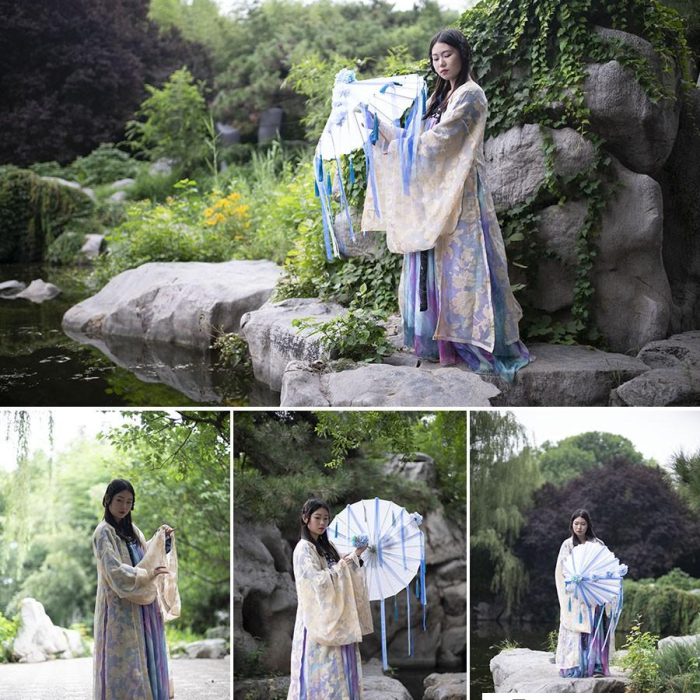 [古装汉服RAW原图]21P打伞古装彩色汉服RAW原图,古装人像修图练习RAW素材