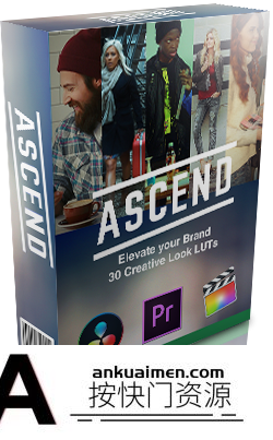 Color Grading Central 价值199美元的电影预设包：ASCEND LUTs Pack