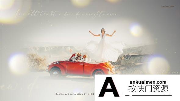 [婚礼AE模板]梦幻光斑浪漫婚礼包装片头AE模板- Wedding Invitation