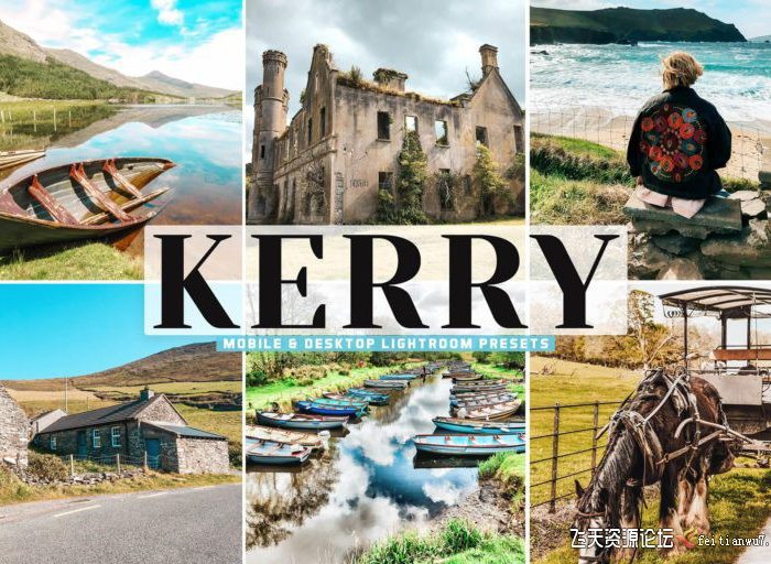 [风光LR预设]旅拍风光人文Lightroom预设/手机APP调色滤镜 Kerry Lightroom Presets