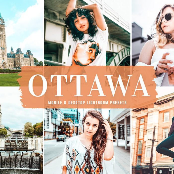 [旅拍LR预设]渥太华城市旅行人文摄影橙绿色调LR预设/APP预设 Ottawa Pro Lightroom Presets
