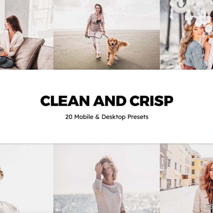 [胶片LR预设]干净清爽胶片感Lightroom预设APP滤镜及LUT预设 Clean and Crisp Presets & LUTs