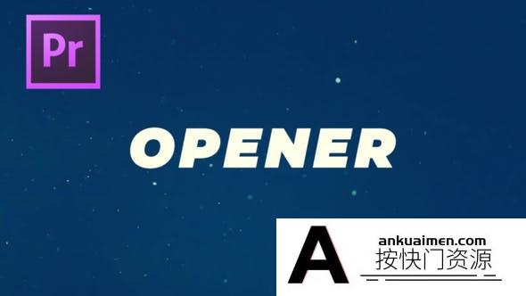 [Premiere模板]PR模板-快速文字介绍动画彩色背景效果夏天旅行简介视频.