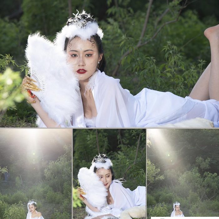 [古装汉服RAW原图]150张户外古装狐狸美女摄影RAW原图,修图练习RAW素材