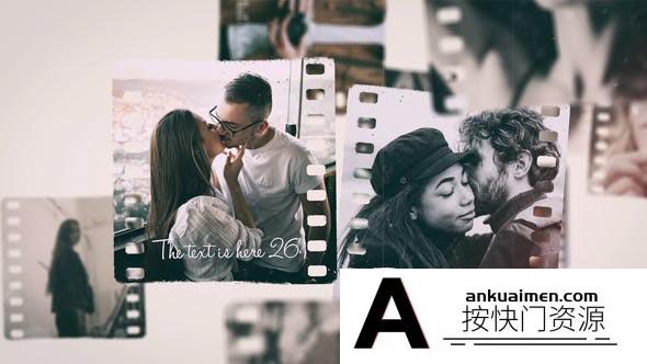 [相册AE模板]胶片回忆照片相册片头AE模板- Beautiful Moments Slideshow