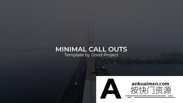 [创意特效]现代简洁指示线动画AE模板- Minimal Call Outs