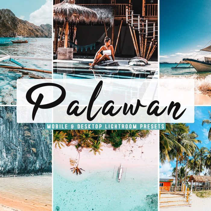 [旅拍LR预设]巴拉望岛旅拍明亮胶片感LR预设+手机预设 Palawan Lightroom Presets