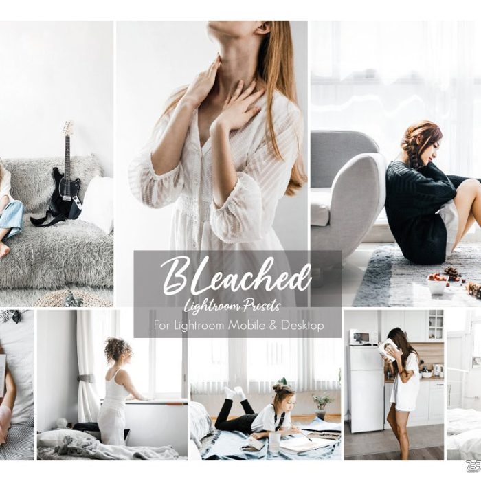 [人像LR预设]INS人像清新通透明亮人像写真LR预设/移动APP滤镜Lightroom Preset