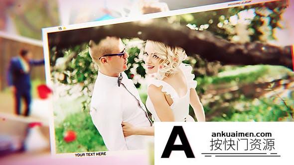 [婚礼AE模板]浪漫婚礼照片相册片头AE模板- Romantic Wedding Slideshow