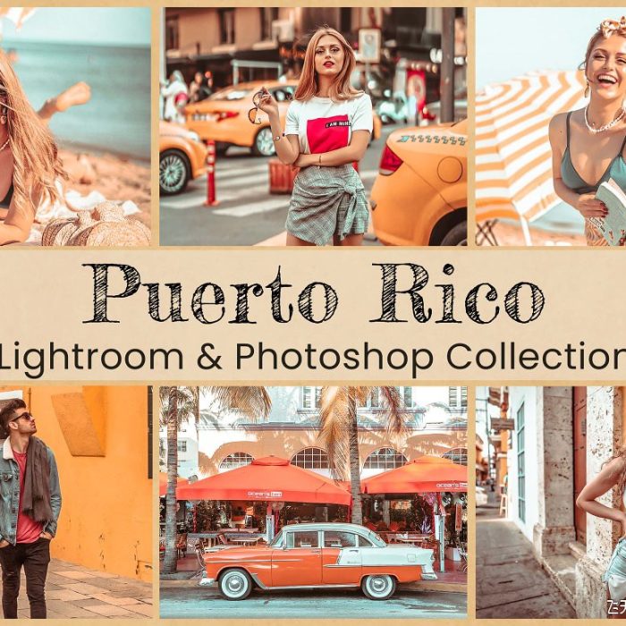 [旅拍LR预设]波多黎各旅拍人像Lightroom预设 Mobile Lightroom预设 Photoshop Actions ACR预设
