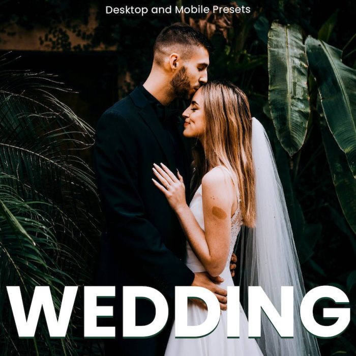 [婚礼LR预设]旅拍电影婚礼调色Lightroom预设 Wedding–Desktop and Mobile Presets