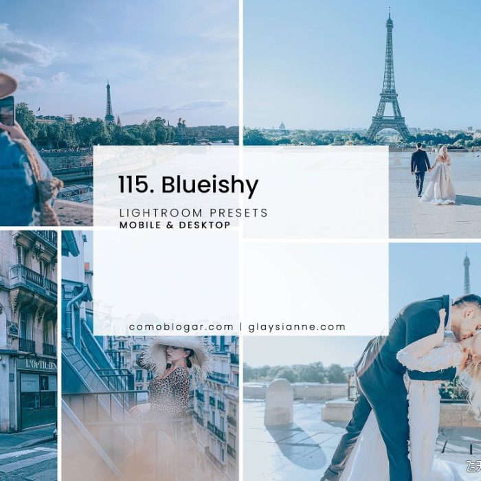 [人像LR预设]小清新蓝调胶片风Lightroom预设 115. Blueishy By Advina Store